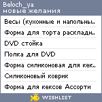 My Wishlist - beloch_ya