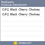 My Wishlist - beshawty