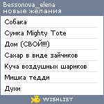 My Wishlist - bessonova_elena