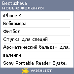 My Wishlist - bestuzheva