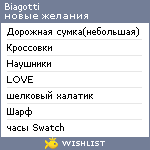 My Wishlist - biagotti