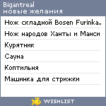 My Wishlist - bigantreal