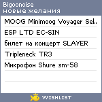 My Wishlist - bigoonoise