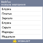 My Wishlist - binhfox