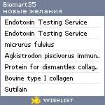 My Wishlist - biomart35