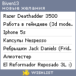 My Wishlist - biven13