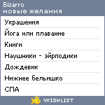 My Wishlist - bizarro