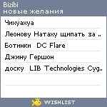 My Wishlist - bizibi