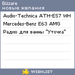 My Wishlist - bizzare