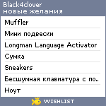 My Wishlist - black4clover