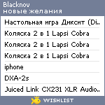 My Wishlist - blacknov