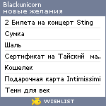 My Wishlist - blackunicorn