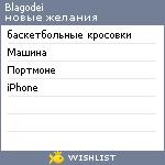 My Wishlist - blagodei