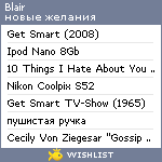 My Wishlist - blair