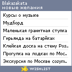 My Wishlist - blakazakata