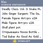 My Wishlist - blau