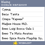 My Wishlist - blazing