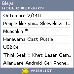 My Wishlist - bleys