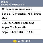 My Wishlist - blinov