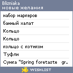 My Wishlist - blizniaka