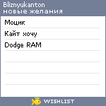 My Wishlist - bliznyukanton