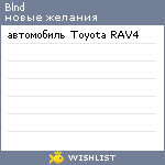 My Wishlist - blnd