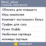 My Wishlist - blond_inlove