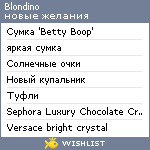 My Wishlist - blondino