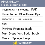 My Wishlist - blowholeblast