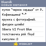 My Wishlist - bluemilk
