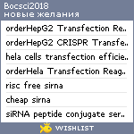 My Wishlist - bocsci2018