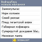 My Wishlist - bodrayafeya