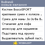 My Wishlist - bodrenok