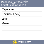 My Wishlist - bohdana_yermolenko