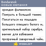 My Wishlist - bondarenok