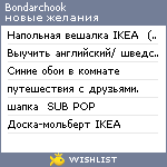 My Wishlist - bondrchook