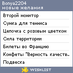 My Wishlist - bonya2204