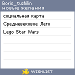 My Wishlist - boris_tuzhilin