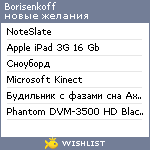 My Wishlist - borisenkoff