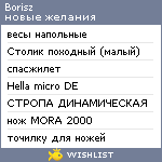 My Wishlist - borisz