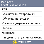 My Wishlist - borunova