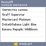 My Wishlist - bossy05