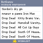 My Wishlist - botkunov