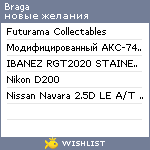 My Wishlist - braga