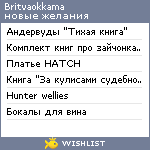 My Wishlist - britvaokkama