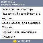 My Wishlist - britvochka
