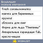 My Wishlist - brovivteatr