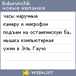 My Wishlist - buburumchik