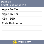 My Wishlist - bunbich