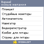 My Wishlist - bupavel